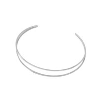 Magideal - Brazalete De Brazo Superior Simple, Brazalete De Brazo De Mujer De Envoltura Ajustable Punk, Brazalete De Brazo Superior, Brazaletes Para El , Plata H