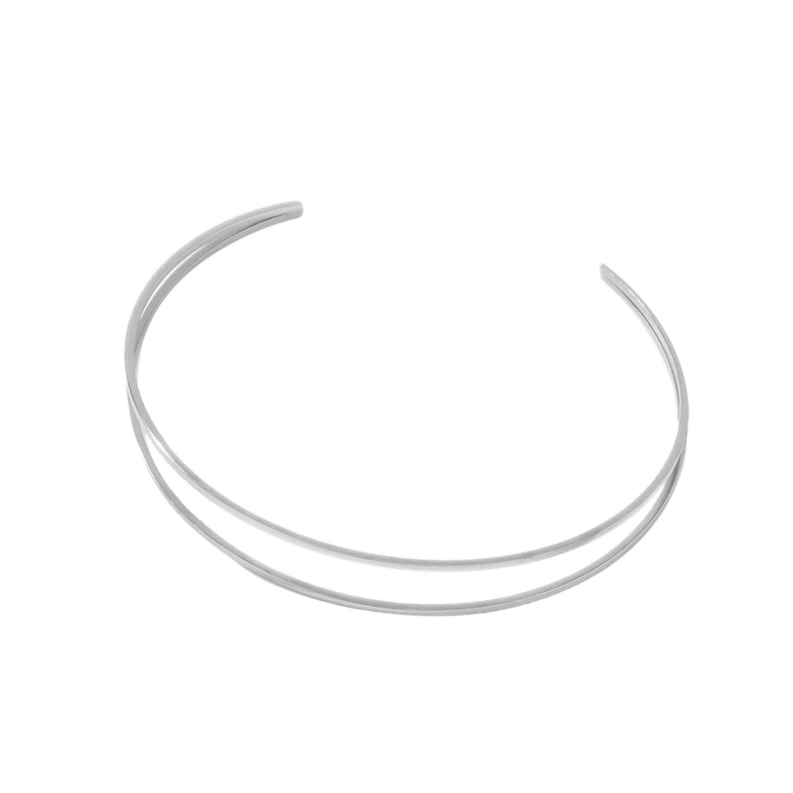 Magideal - Brazalete De Brazo Superior Simple, Brazalete De Brazo De Mujer De Envoltura Ajustable Punk, Brazalete De Brazo Superior, Brazaletes Para El , Plata H