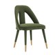 thumbnail image 1 of Silla de comedor Manhattan Comfort Neda de terciopelo verde oliva, 1 of 7