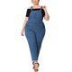 thumbnail image 2 of Agnes Orinda Mono de Verano de Mezclilla con Tirantes Ajustables para Mujer de Talla Grande 2X Azul, 2 of 7