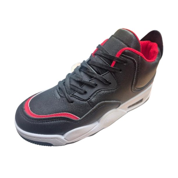 Zapatilla Urbana Hombre Con Caña Rojo