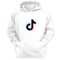 Genérico - Polerón Canguro Tik Tok Blanco Talla L Unisex