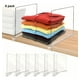 thumbnail image 3 of Pack 6 Separadores Acrílicos Estantes Armarios Closet Ropa. 30CM*20.5CM, 3 of 8