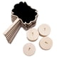 thumbnail image 2 of 10 X Mini Pizarra De Madera Con Base Redonda, 2 of 3