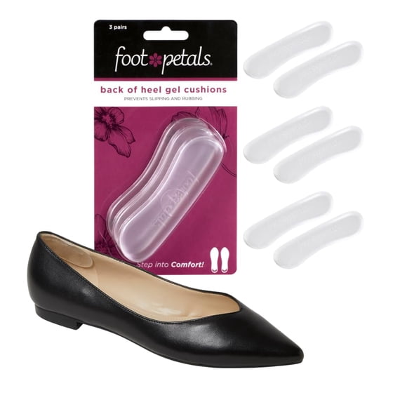 Plantillas de Gel para Talón Foot Petals - 1 Par - Alivio del Dolor
