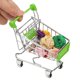thumbnail image 1 of Mini Carrito de Compras, Carrito de Compras en Miniatura, Carrito de Supermercado Pequeño con Ruedas para Juego de Imitación Almacenamiento de Muñecas Juguete Tienda Casa de Muñecas Regalo, Verde, 1 of 6