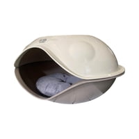 Cama Plastica Para Mascotas Con Cojin Xl 100X66X31 Cool Pets Beige Tamano Unico