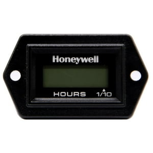 Honeywell - Horómetro Lcd Rectangular Apernable Negro