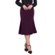 thumbnail image 1 of INSPIRE CHIC Falda Elegante de Mujer con Cola de Sirena, Cintura Alta, Cinturón, Trabajo, Midi, XL, Púrpura, 1 of 5