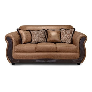 América Decora - Sofá Con Resorte Estructural 3 Personas San Luis Envejecido Grande Terracota