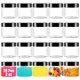 thumbnail image 1 of Frasco OJYUDD Pack de 20 unidades 60 ml de plástico transparente con tapas, 1 of 7