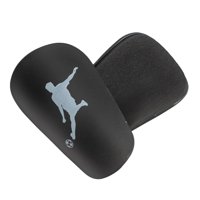 Ioensy - 2X Mini Espinilleras De Fútbol Equipo De Entrenamiento De Fútbol Guardias Para Deportes Niños Negro S