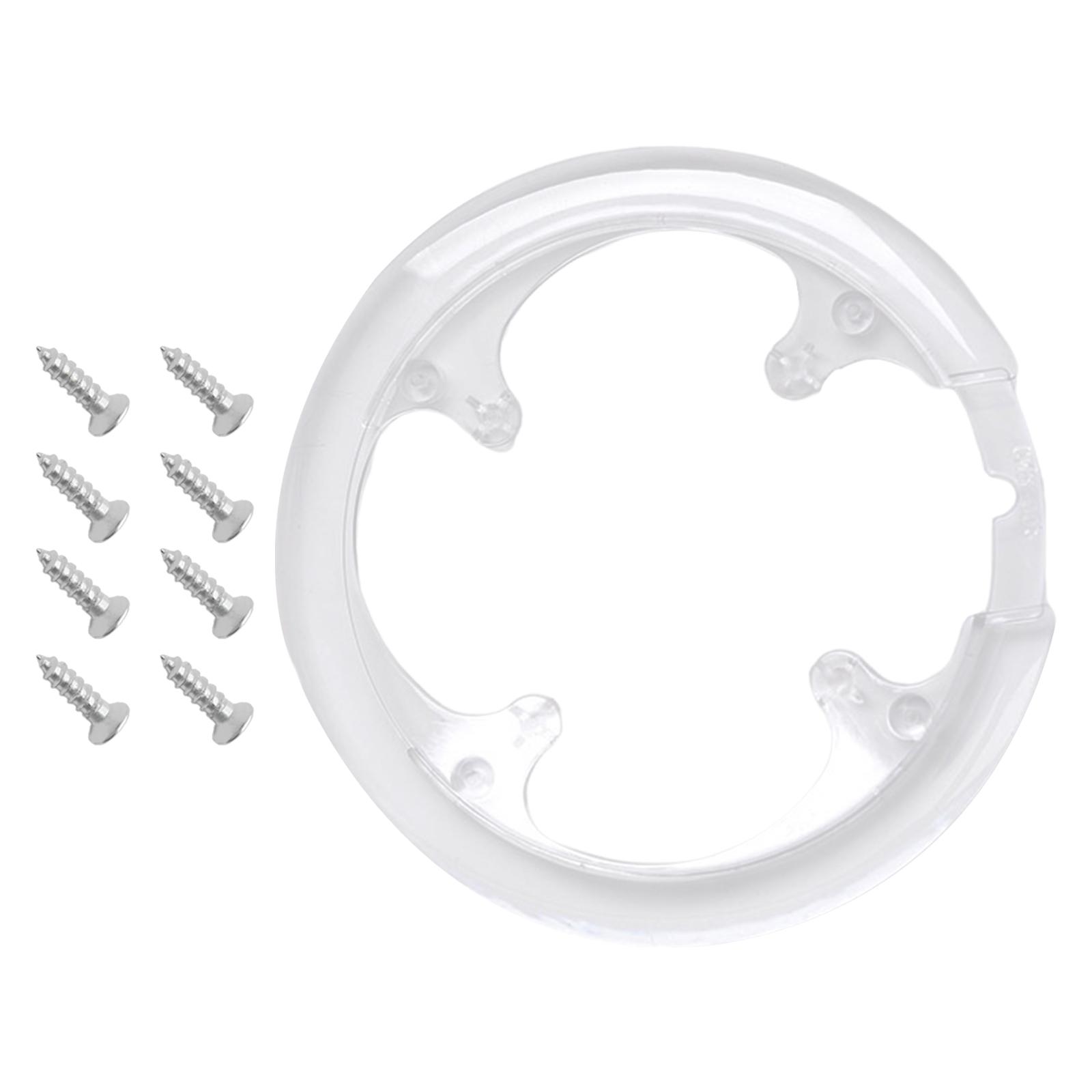 Magideal - Protector De Plato De Bicicleta De 42 ~ 44T Con Tornillos Cubierta De Plato De Plástico De Ciclismo Estable Cubierta De Rueda De Cadena De Bicicleta P , Blanco