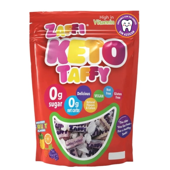 Zolli Candy Keto Taffy Surtido Fruta 45G