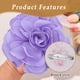 thumbnail image 3 of Broche elegante de moda con borde quemado, alfiler de flor para traje de mujer, ropa profesional, adornos de ramillete hechos a mano., 3 of 5
