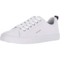 Zapatilla Tommy Hilfiger Lelita Para Mujer, Piel Blanca, Talla 8