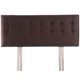 thumbnail image 1 of Respaldo Cama Botone King Felpa Chocolate, 1 of 4