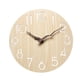 thumbnail image 3 of Reloj De Pared Moderno, Silencioso, Redondo, Decorativo, Para Sala De Estudio, Cafetería, Bar, Oficina, Madera Clara, 3 of 3