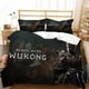 thumbnail image 1 of Game Black Myth Wukong King Size Bedding Sets Anime Cosplay Cute Bed Quilt Covers Pillowcases Bedroom Duvet Cover Sets Bed Sheets, 1 of 5