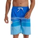thumbnail image 1 of Bañador para hombre, talla grande, con bolsillo lateral, a rayas y cordón, con forro de malla., 1 of 5