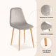 thumbnail image 5 of Pack de 2 Sillas Spoon Terciopelo - Gris, 5 of 7