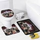 thumbnail image 4 of FALL OUT BOY-theme 4-Piece Shower Curtain Set with Rugs, Waterproof Bathroom Decor Set Includes Bath Mat, U-Shaped Rug, Toilet Lid Cover and Curtain with Hooks, 4 of 6