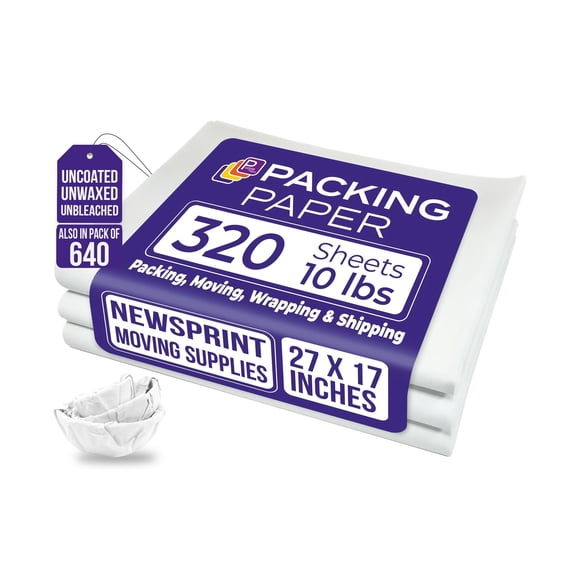 Papel De Embalaje Papeles Morados Blanco 320 Hojas 45 48 G m²