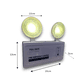 thumbnail image 3 of Packx2 Lampara De Emergencia Focos Led Recargable Automatica, 3 of 5