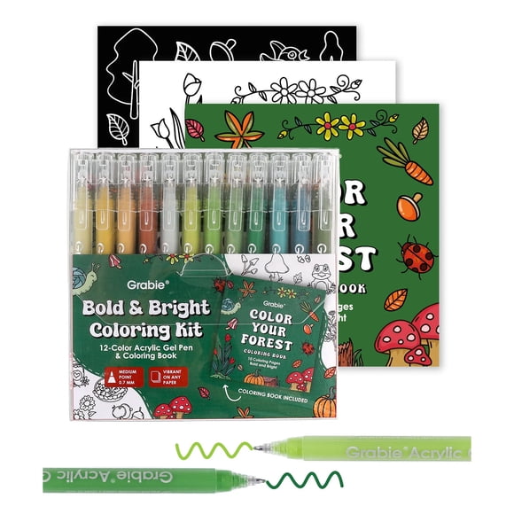 Kit Bold & Bright 12 Bolígrafos + Bloc Colores del Bosque