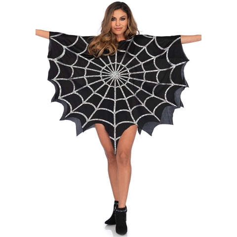 Vestido De Disfraz Leg Avenue Glitter Spider Web Negro Para Mujer