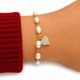 thumbnail image 2 of Pulsera Pearl Heart Glow con Baño de Oro 18K., 2 of 4