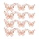 thumbnail image 2 of 12 Piezas De Decoración De Pared De Mariposa Hueca 3D En 3 Tamaños Para Sofás, Escritorios Y Ventanas En Oro Rosa, 2 of 3