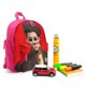 thumbnail image 3 of Bad Bunny Mochila Escolar para Niños y Niñas, Mochila Infantil Ligera de Alta Calidad, Grande y Duradera ROSA, 3 of 6
