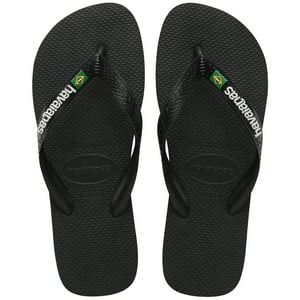 Sandalia Mujer Brasil Logo Negro Havaianas