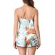 thumbnail image 3 of INSPIRE CHIC Conjunto de Pijamas de Satén para Mujer Ropa de Dormir Camiseta sin Mangas con Pantalones Cortos Ropa de Casa XL Hojas, 3 of 6