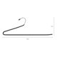 thumbnail image 2 of REGALWOVEN 10 Piezas Perchas de Metal, Perchas Abiertas para Pantalones para Armario, Perchas Antideslizantes para Pantalones, Pantalones, Mantas y Jeans Negro, 2 of 6
