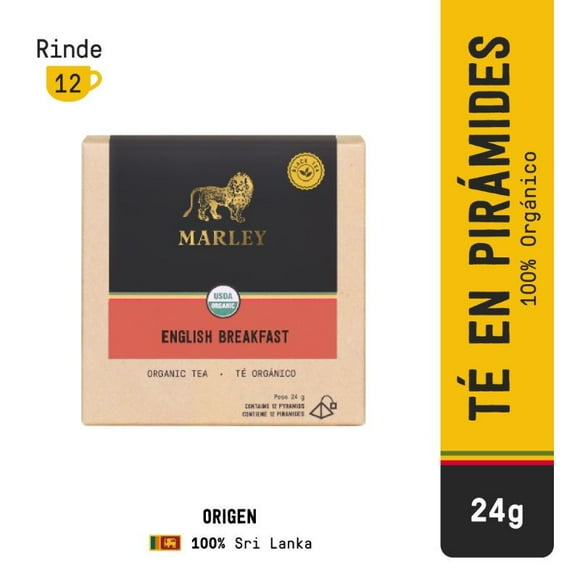 Té Marley English Breakfast Caja, 12 Un