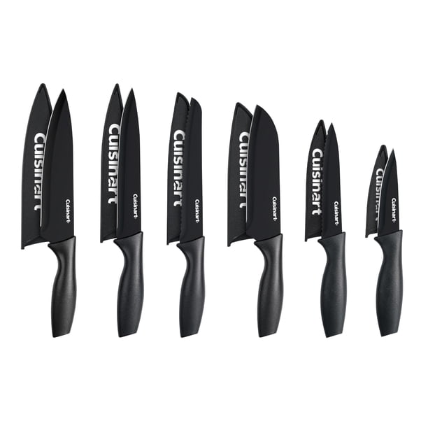 Juego de cuchillos Cuisinart Advantage, 12 piezas, acero inoxidable con revestimiento cerámico