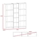 thumbnail image 5 of Combo 2 Estantes 4 Repisas + Estante 45 Cm Wengue, 5 of 7