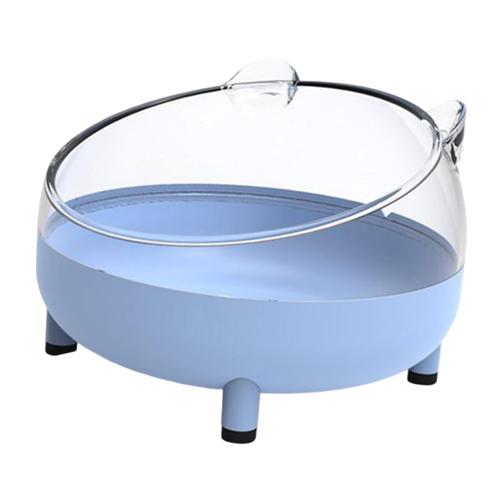Jaula De Casa De Baño De Animales Pequeños, Inodoro, Cuarto De Ducha Transparente, Caja De Baño De Arena Para Hámster, Azul