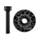 thumbnail image 4 of Auriculares Stem Top Cap Cover Bike Headset Caps Para Bicicletas De Carretera Ciclismo Ciclismo Constelación Negro, 4 of 5