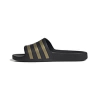 Zapatillas Adidas Adilette Aqua Unisex Negro/Dorado Metalizado/Negro