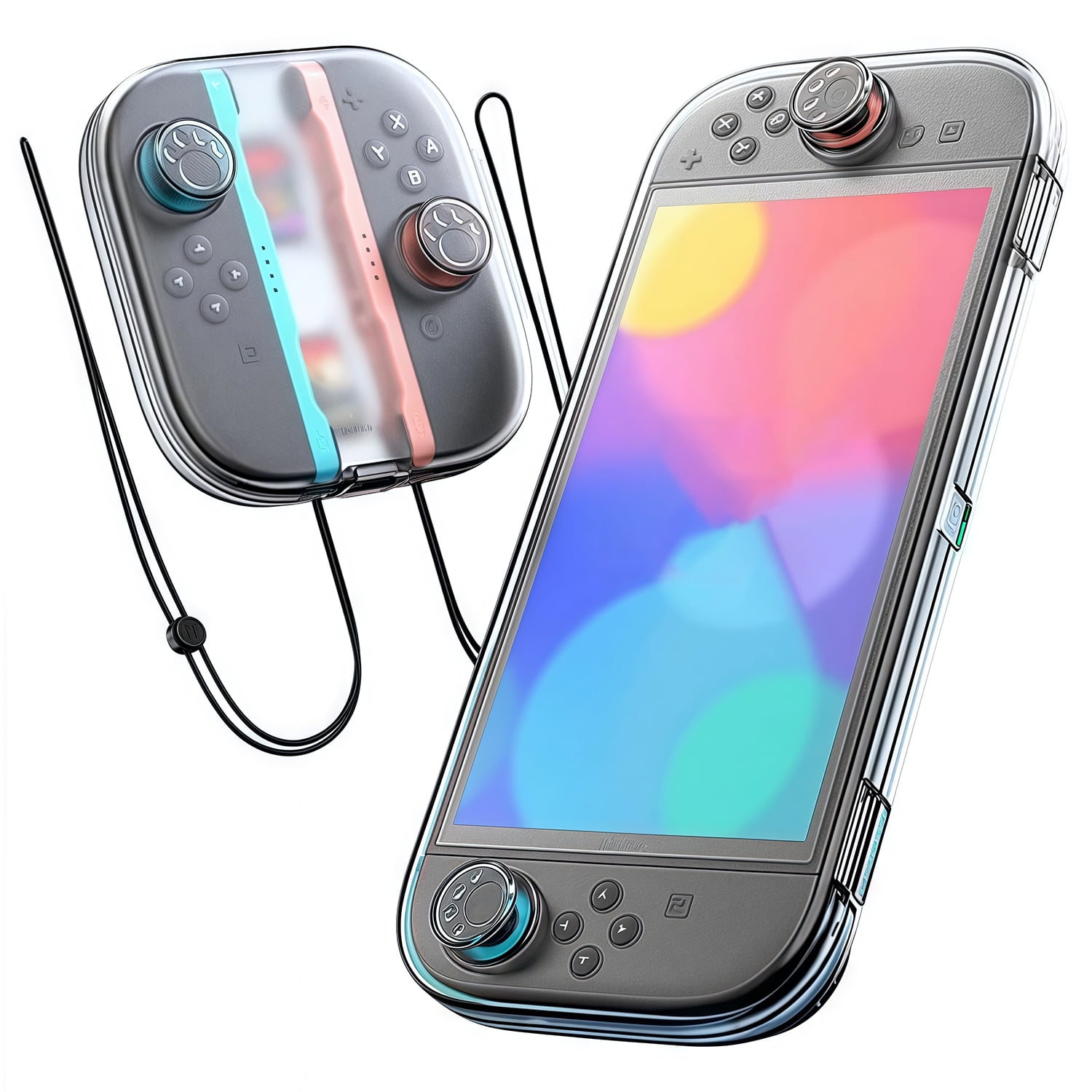 Genérico - Funda Protectora Para Nintendo Switch 2 Con Soporte Para 14 Tarjetas Y Caja De Almacenamiento Para Mandos Izquierdo Y Derecho