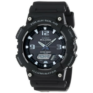 Casio - Reloj Para Hombre Solar Sport Combination Negro Y Gris Aqs810W-1Av