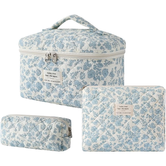 Neceser uekeboag grande acolchado floral algodón viaje