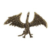 Magideal - Adorno De Fénix De Llama De Latón, Decoración Hecha A Mano Para El Hogar, Decoración Feng Shui, Estatua De Fénix Para Mascota De Té Para Centro De Mes