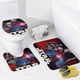 thumbnail image 4 of La guerra de las galaxias-theme 4-Piece Shower Curtain Set with Rugs, Waterproof Bathroom Decor Set Includes Bath Mat, U-Shaped Rug, Toilet Lid Cover and Curtain with Hooks, 4 of 6