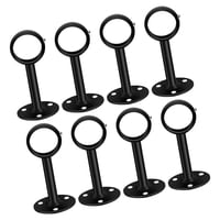 Magideal - 8 Piezas Soporte De Barra De Cortina De Techo Soporte De Barra De Cortina Soporte De Riel Soporte De Montaje Soporte De Poste De Cortina Colgador Para