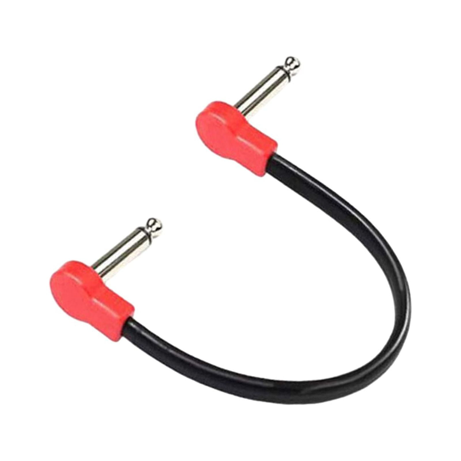Bothyi - Cable De Conexión Para Guitarra, Pedal De Efectos De Bajo, Cable De Conexión Ts, Cable De Pedal De Efecto, 20 Cm, Rojo B
