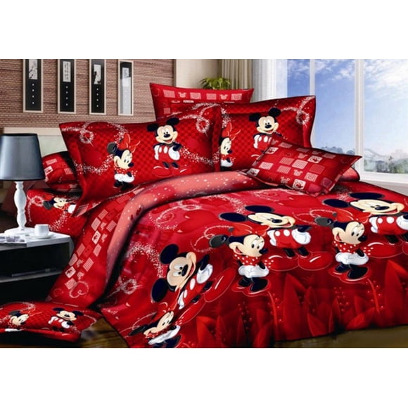 Juego de fundas nórdicas Haru Homie 100% algodón reversible Mickey King